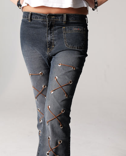 "JEANS" Remake Front Laced